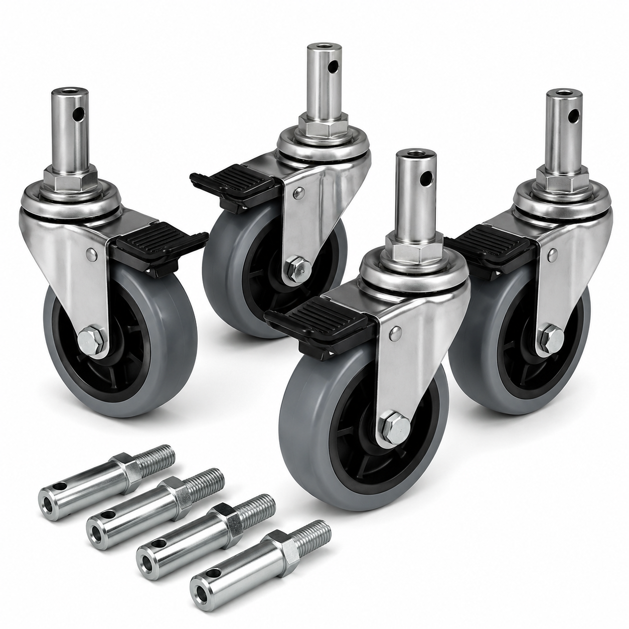 RollPro™ – Kit de Rodízios Premium com Trava