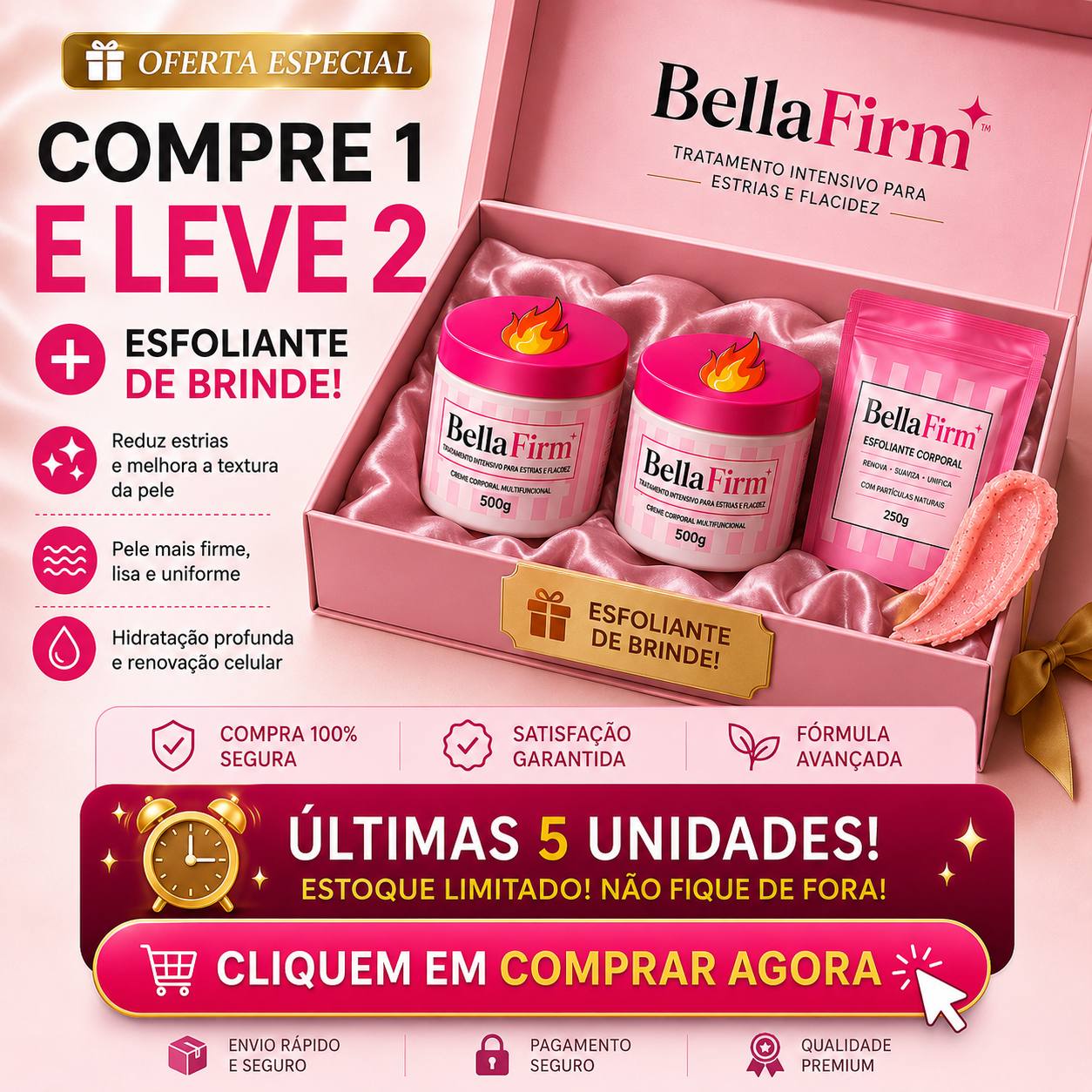 BellaFirm™ Tratamento Intensivo para Estrias e Flacidez