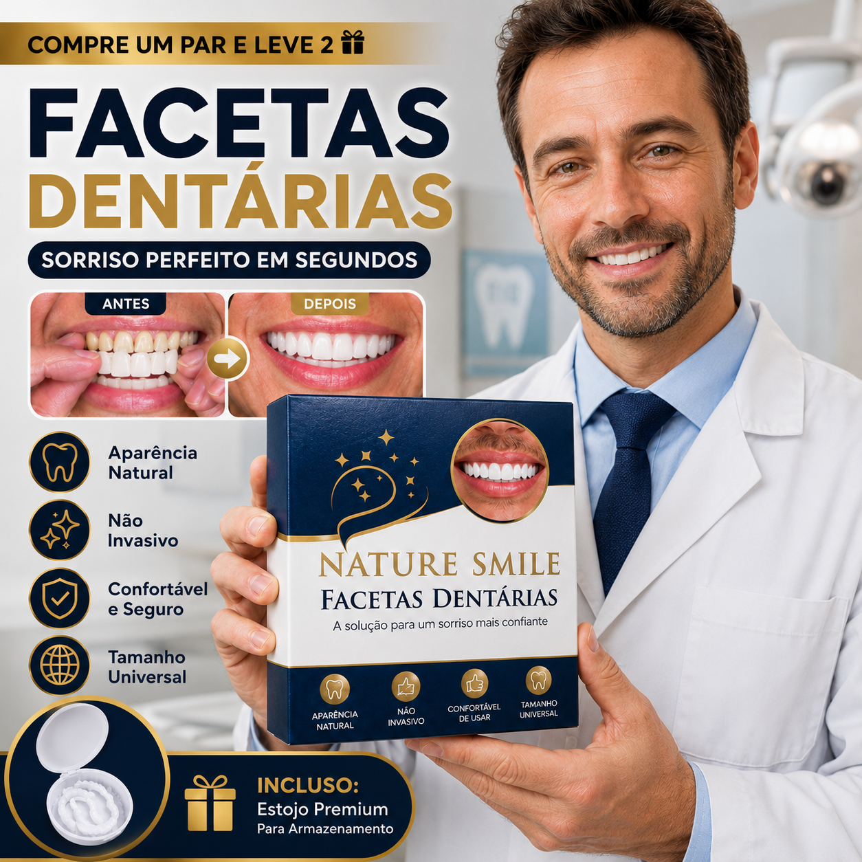 Nature Smile® - Facetas Dentárias Removíveis