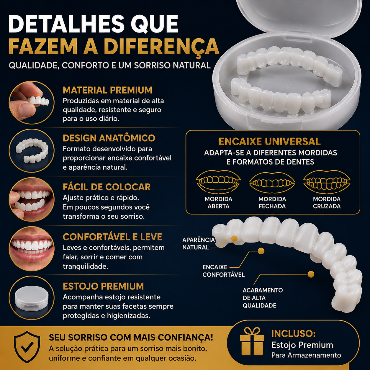 Nature Smile® - Facetas Dentárias Removíveis
