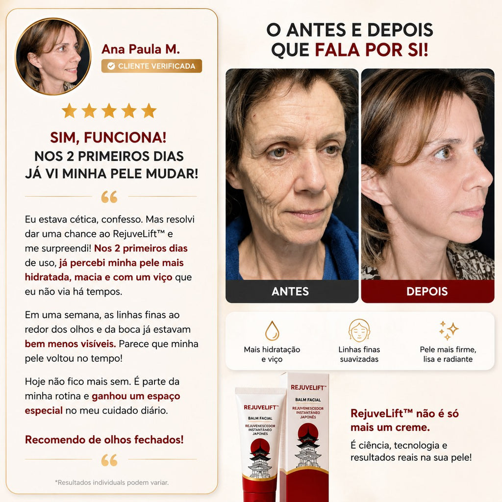 Remove Japan (REJUVELIFT) - Balm Facial Rejuvenescedor Instantâneo Japonês