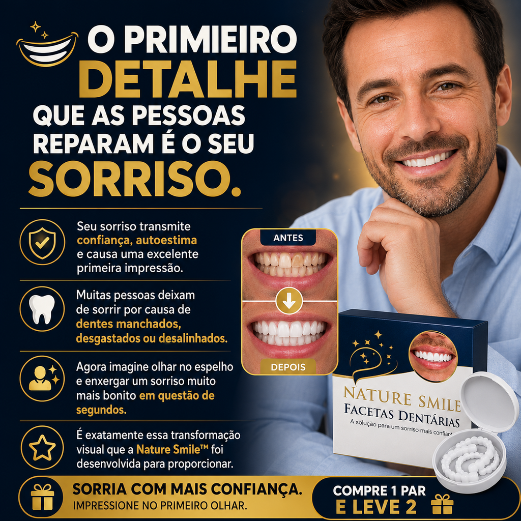 Nature Smile® - Facetas Dentárias Removíveis
