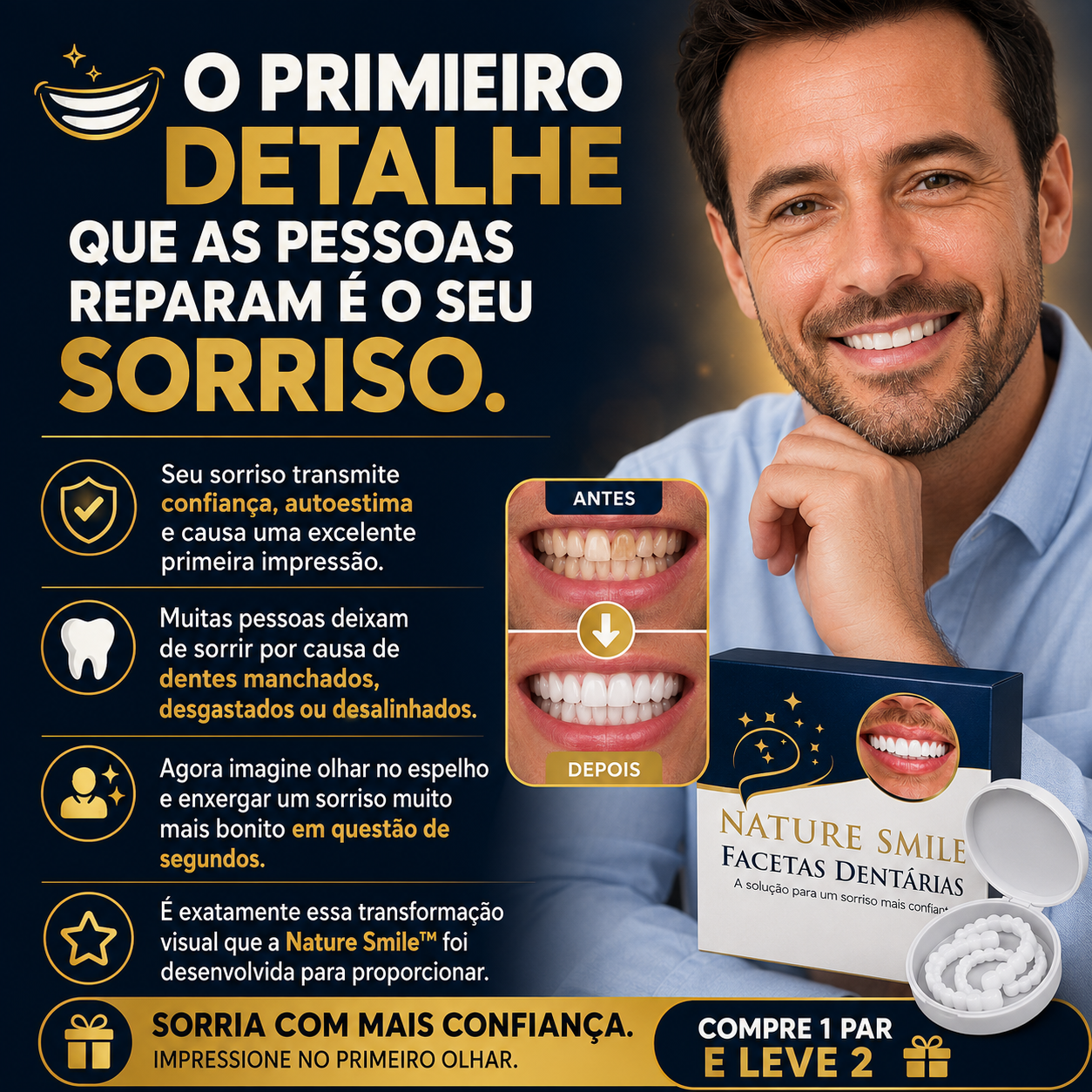 Nature Smile® - Facetas Dentárias Removíveis