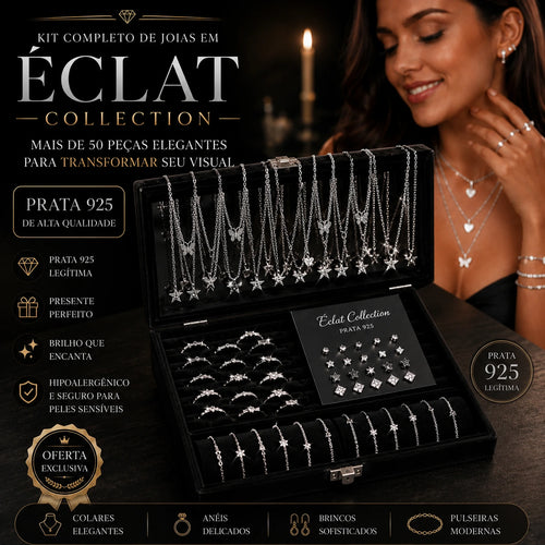 Éclat Collection™ | Kit Premium com Mais de 50 Peças em Prata 925