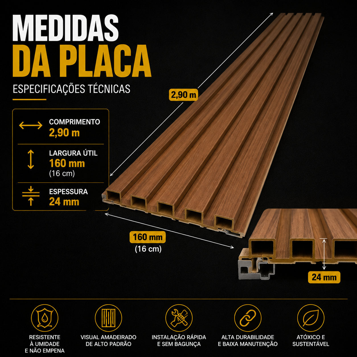 Forro Ripado WPC Premium™