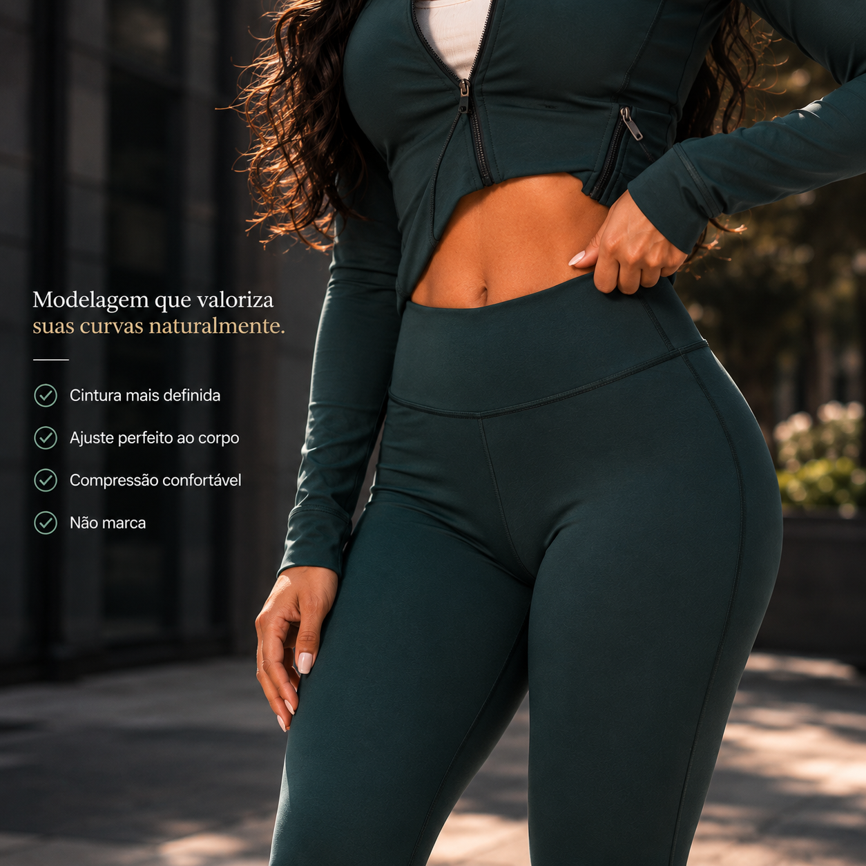 Kit Inverno Modelador Muara™ Jaqueta + Top + Legging Premium (PROMOÇÃO RELÃMPAGO)
