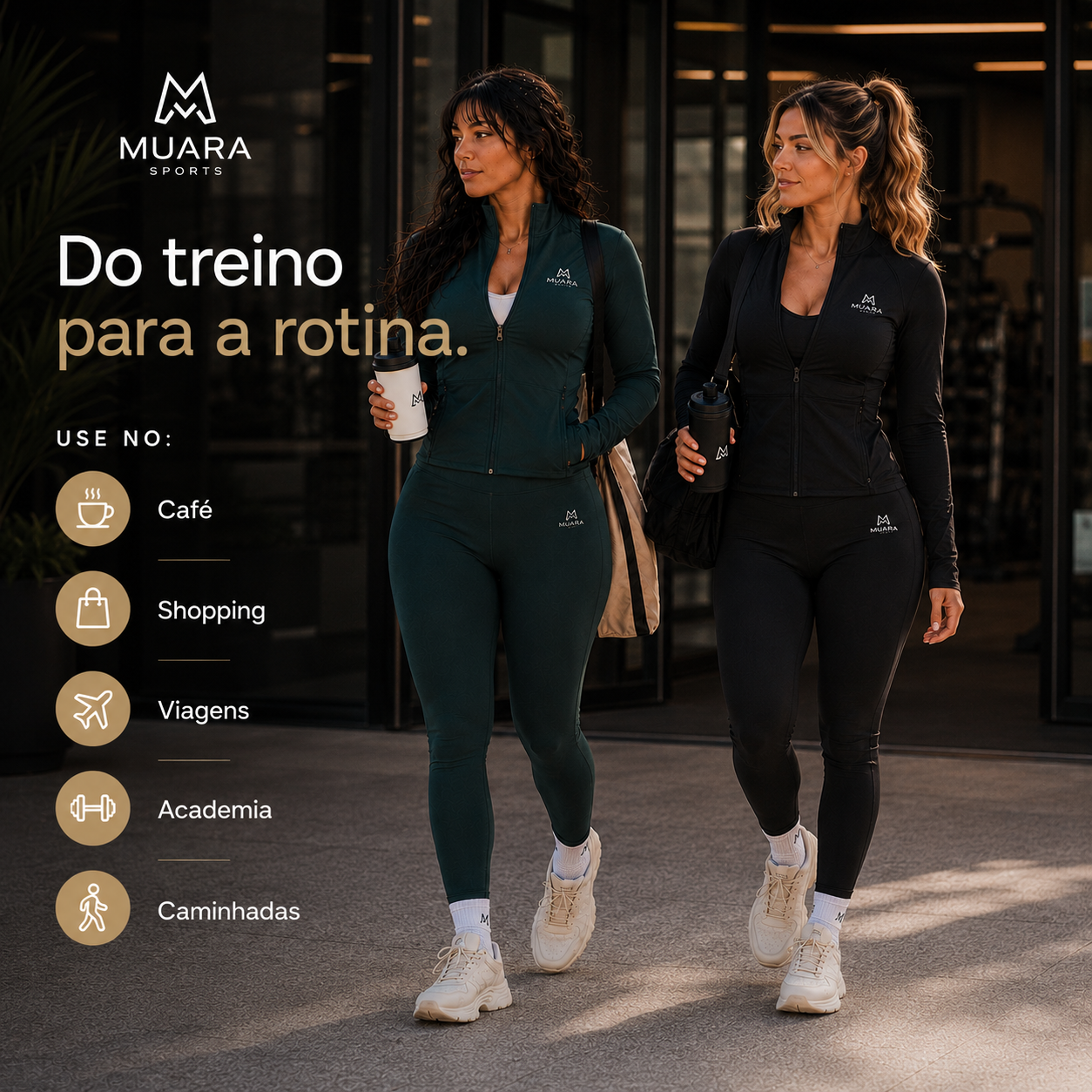 Kit Inverno Modelador Muara™ Jaqueta + Top + Legging Premium (PROMOÇÃO RELÃMPAGO)