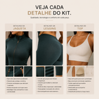Kit Inverno Modelador Muara™ Jaqueta + Top + Legging Premium (PROMOÇÃO RELÃMPAGO)