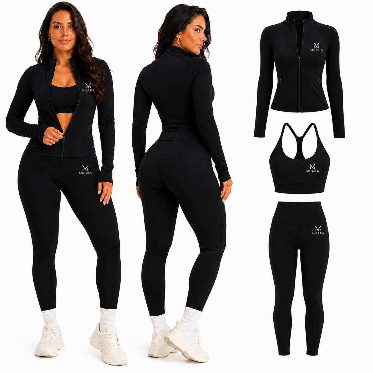 Kit Inverno Modelador Muara™ Jaqueta + Top + Legging Premium (PROMOÇÃO RELÃMPAGO)