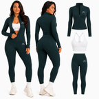 Kit Inverno Modelador Muara™ Jaqueta + Top + Legging Premium (PROMOÇÃO RELÃMPAGO)