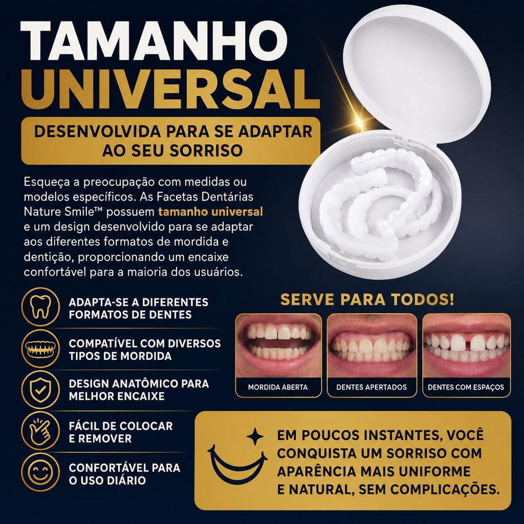Nature Smile® - Facetas Dentárias Removíveis