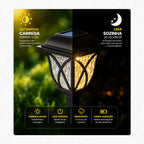 IlumiSolar™ – Lâmpadas LED Solar Automáticas (Kit com 10)