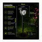 IlumiSolar™ – Lâmpadas LED Solar Automáticas (Kit com 10)