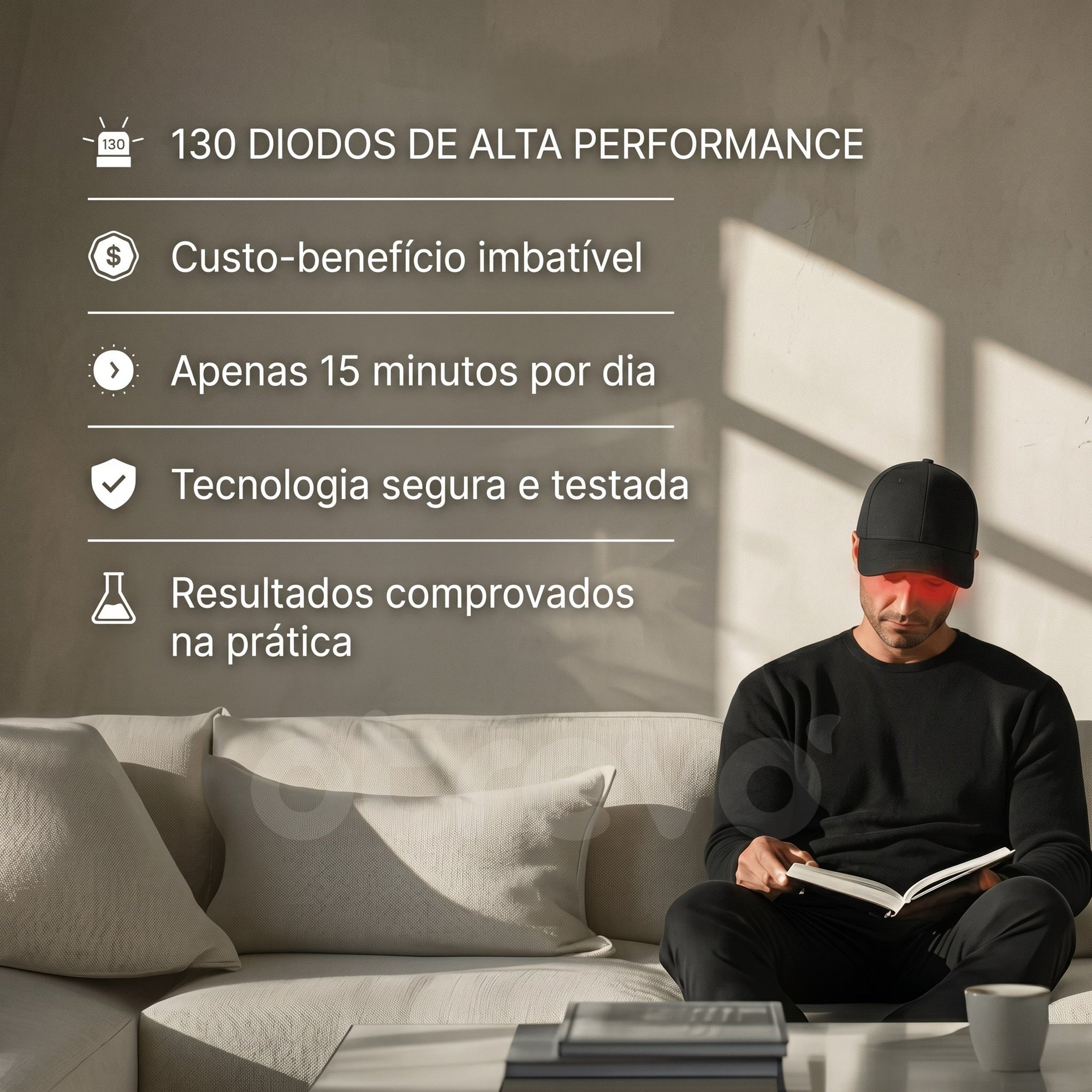 HairLux™ Pro - Tecnologia LED para Crescimento Capilar