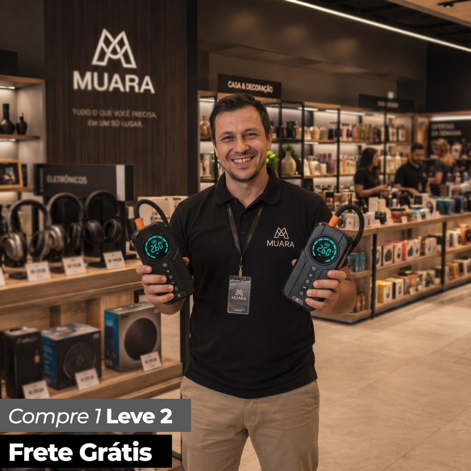 TurboAir™ – Compressor Portátil Inteligente (Compre 1 e Leve 2)