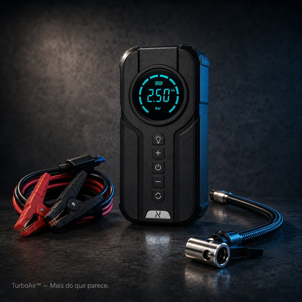 TurboAir™ – Compressor Portátil Inteligente (Compre 1 e Leve 2)
