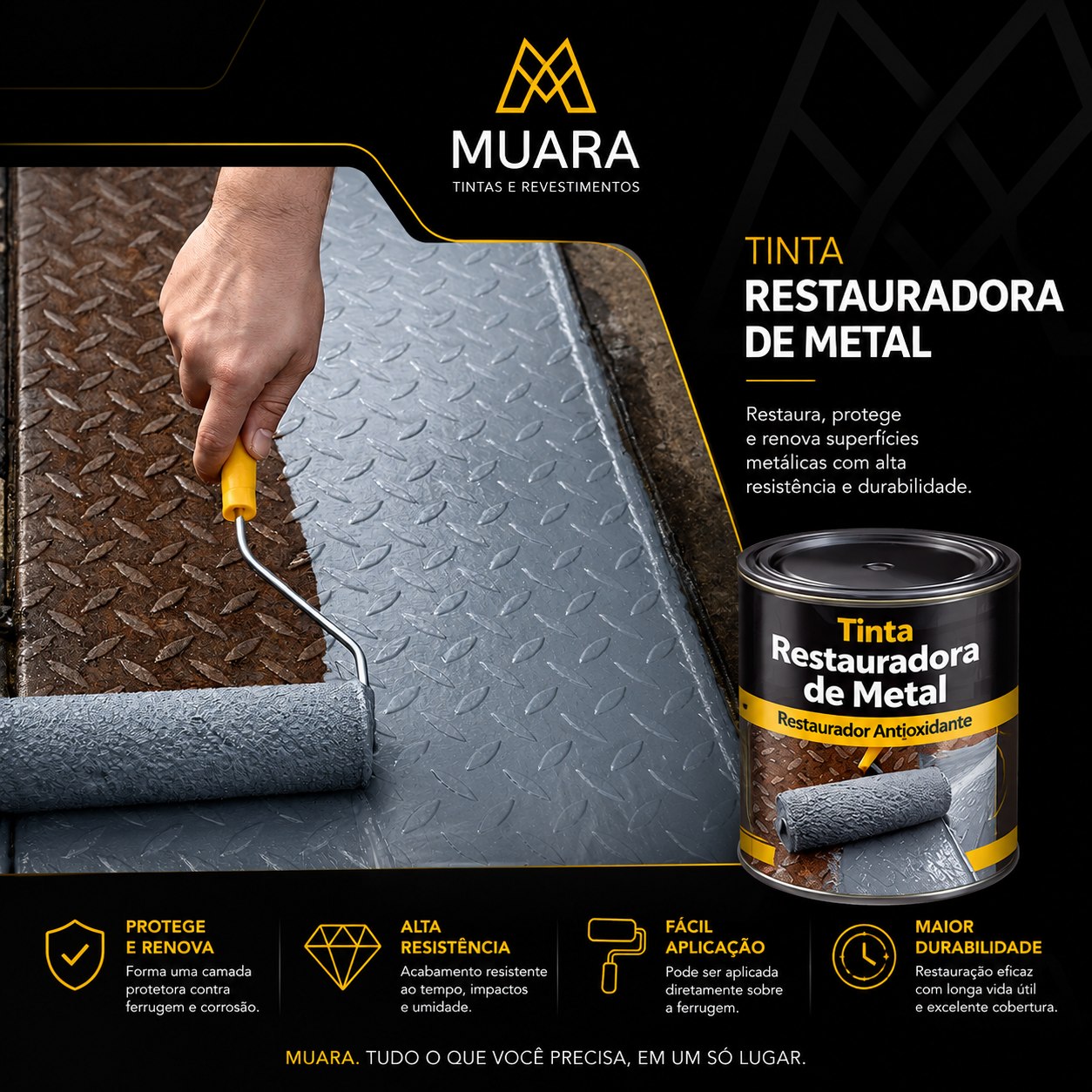 Tinta Muara™ Restauradora de Metal