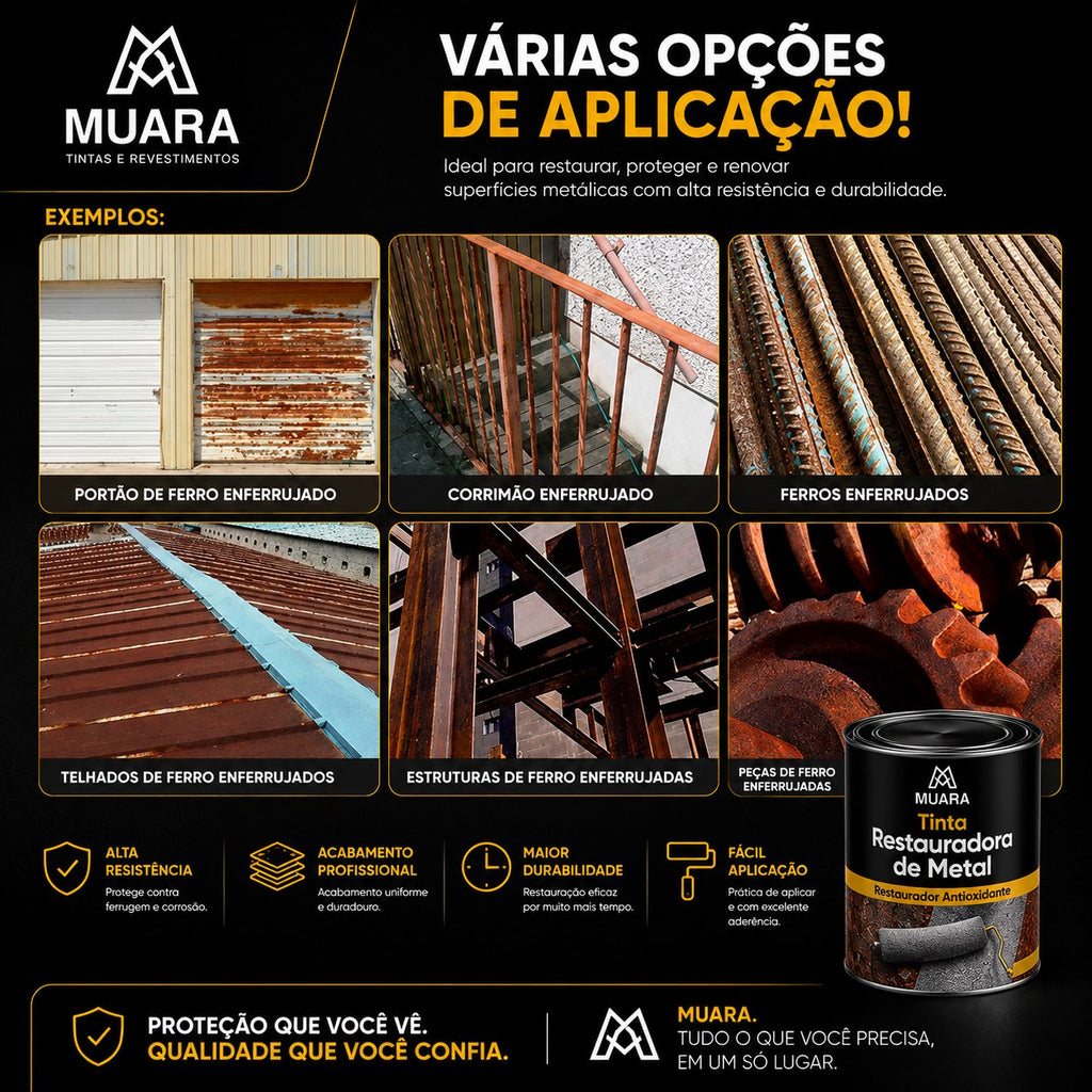Tinta Muara™ Restauradora de Metal