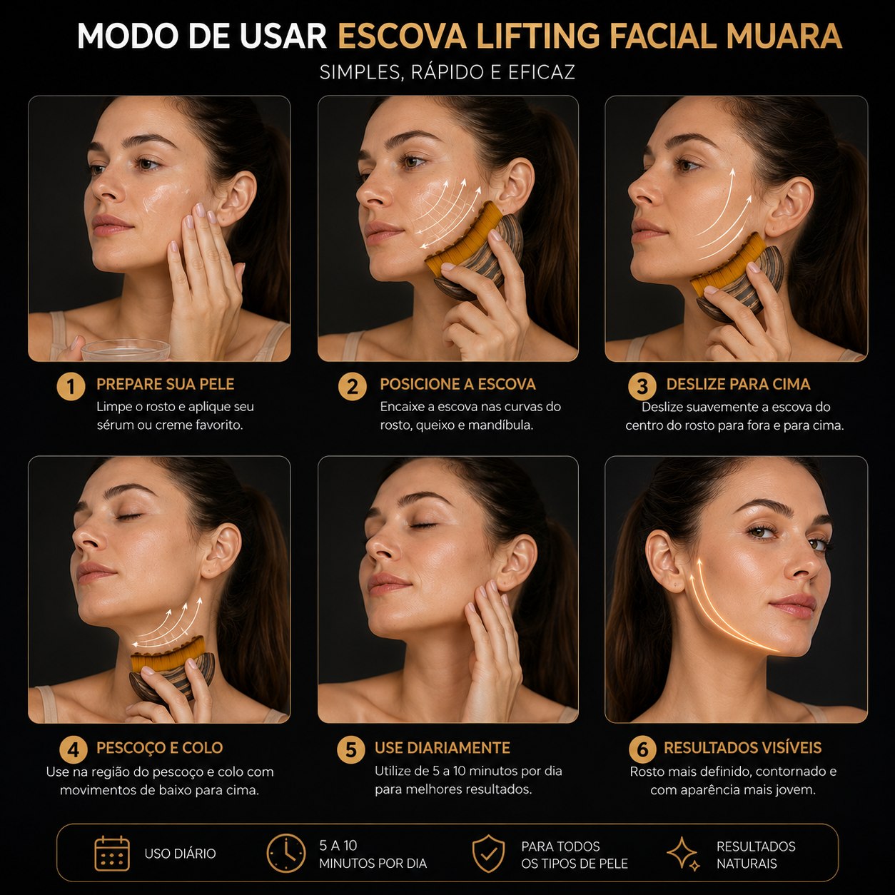 VShape Lift™ Escova Lifting Facial para Definição do Rosto