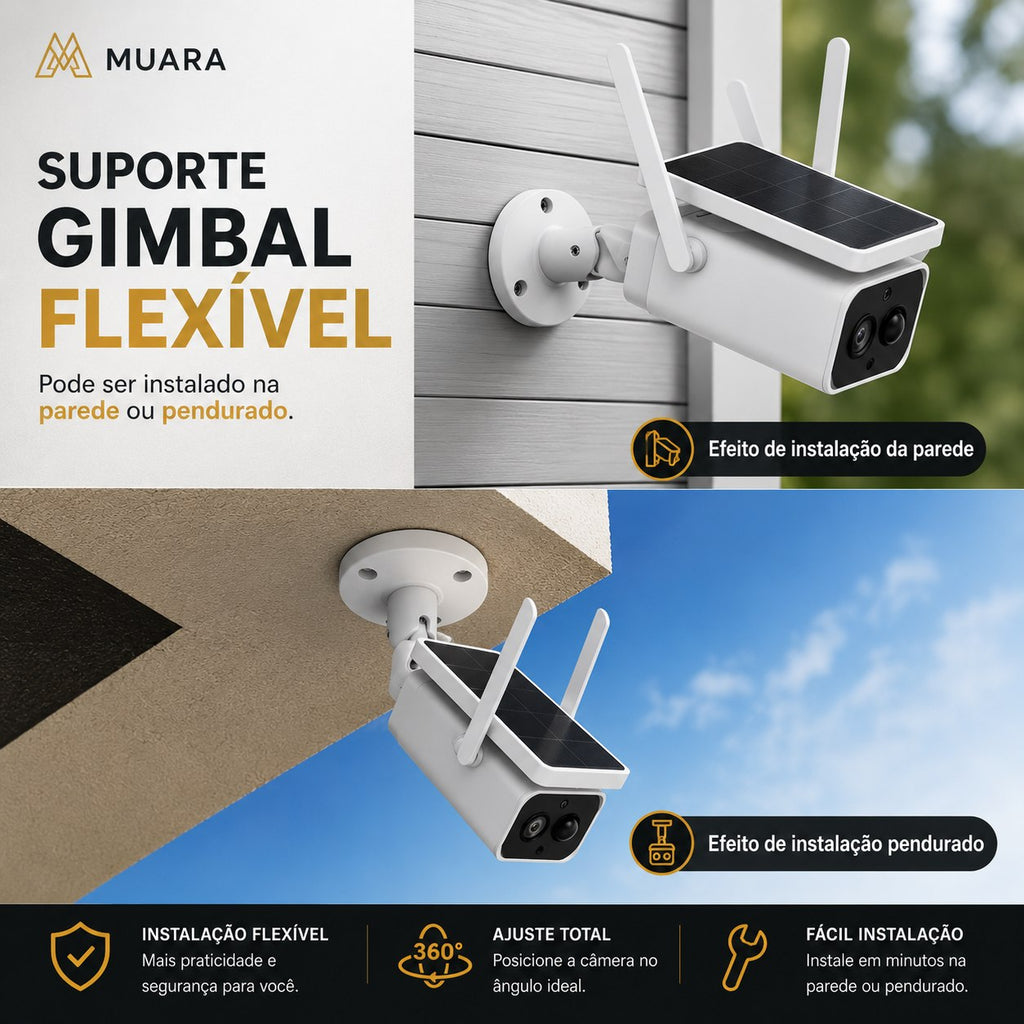 VisionGuard™ 4G Solar - Monitoramento Inteligente 24 Horas