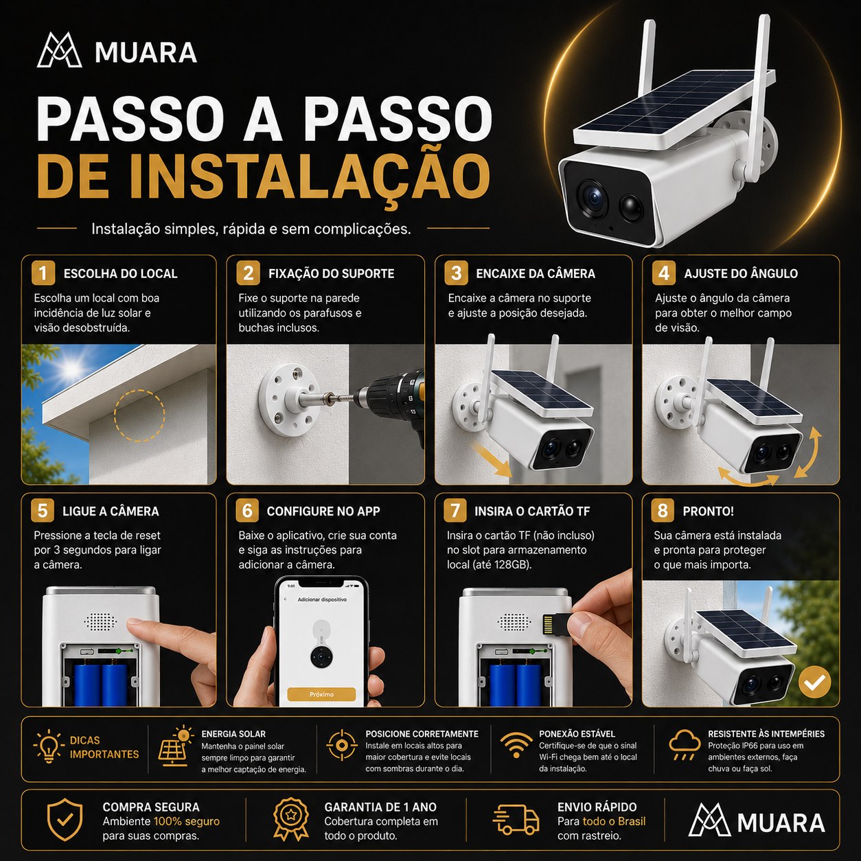 VisionGuard™ 4G Solar - Monitoramento Inteligente 24 Horas