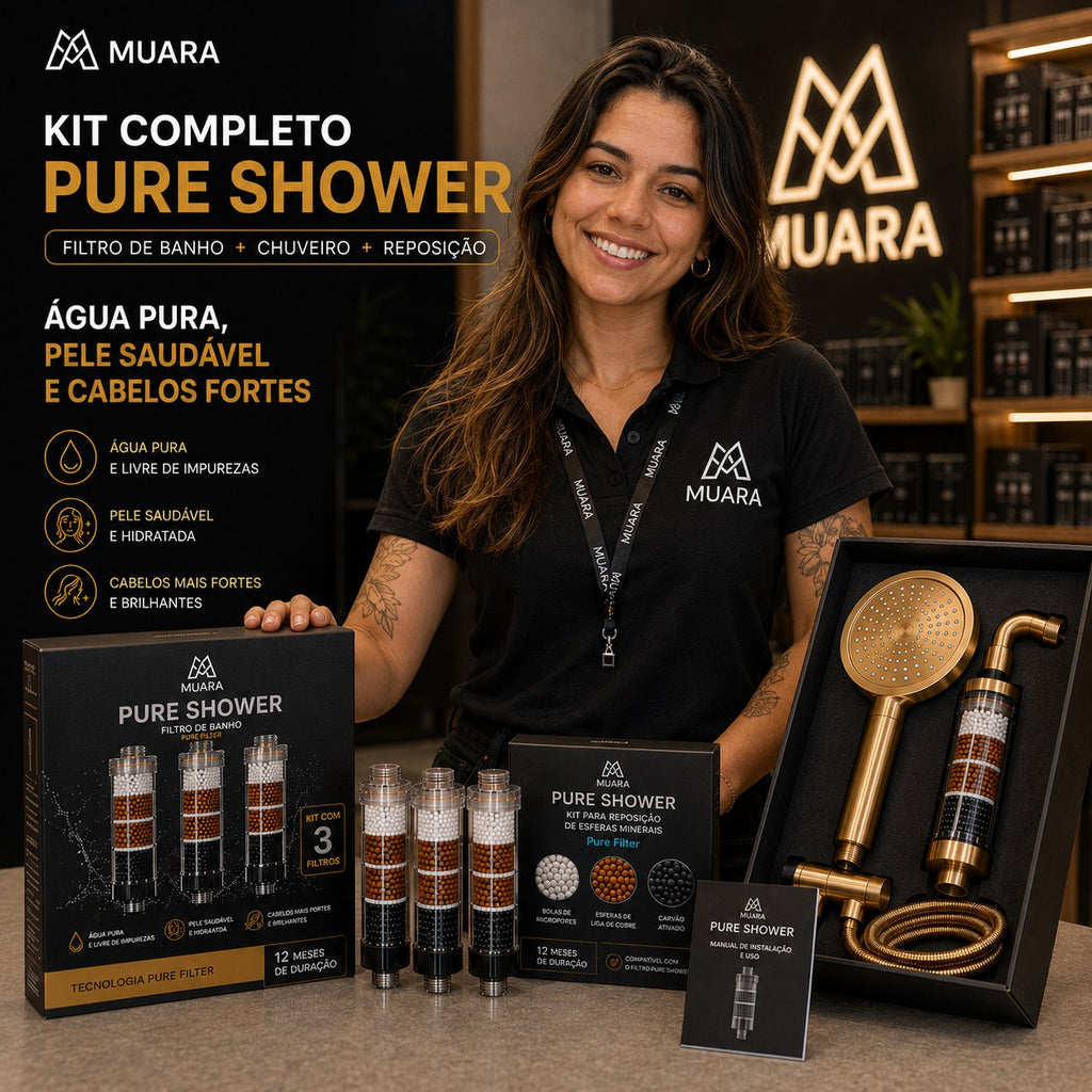 Pure Shower™ – Kit Completo de Filtragem Premium