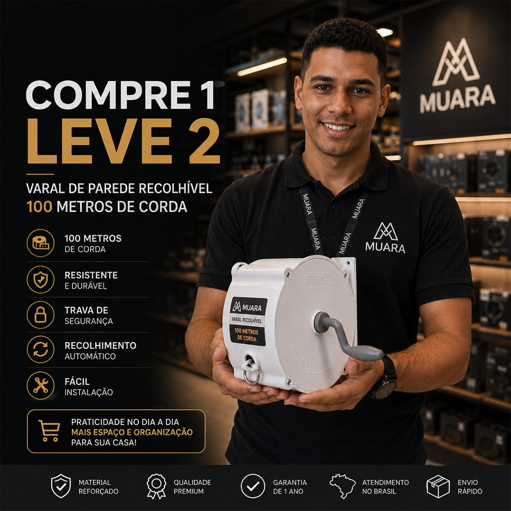 SpaceFlow™ Varal Retrátil Inteligente