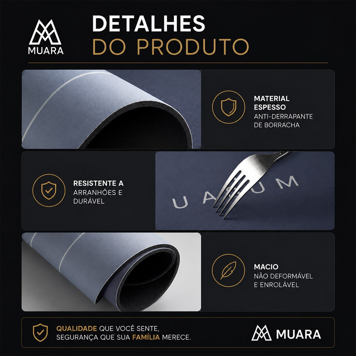 Muara DryLux™ Pro Tapete Premium Antiderrapante de Secagem Instantânea