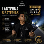 TitanFlash™ Pro 8X  Lanterna Tática de Alta Potência Recarregável