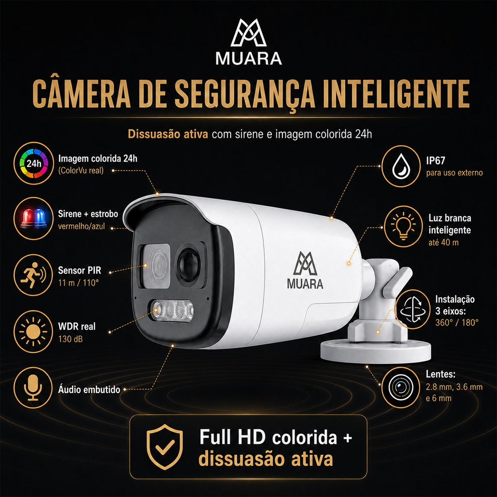 Guardian X Pro 4G - Super Câmera Inteligente Com Sirene Ativa