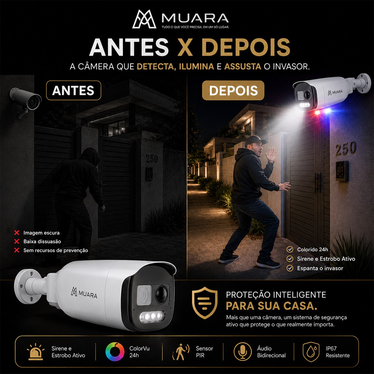 Guardian X Pro 4G - Super Câmera Inteligente Com Sirene Ativa