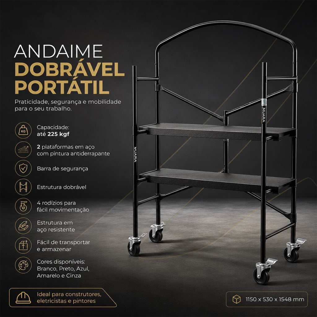 Muara TitanFold™ Andaime Dobrável Profissional