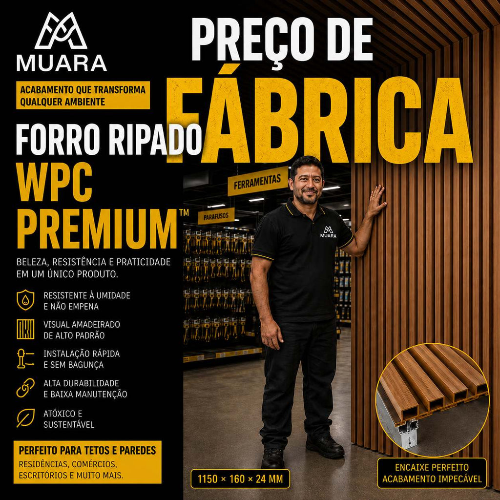 Forro Ripado WPC Premium™